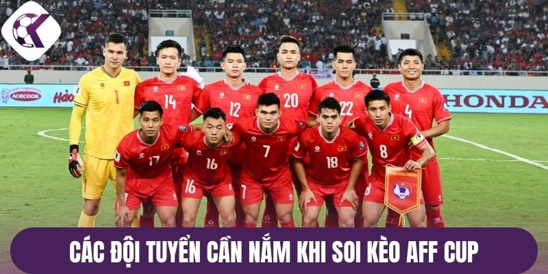 Các đội tuyển cần nắm khi soi kèo Aff Cup