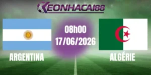 kèo bóng đá argentina vs algerie 17/06/2026