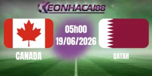 kèo bóng đá canada vs qatar 19/06/2026