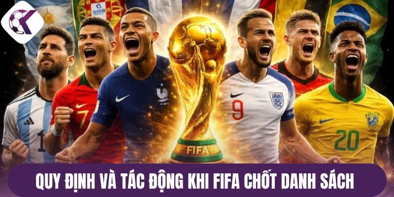 Quy định và tác động khi FIFA chốt danh sách