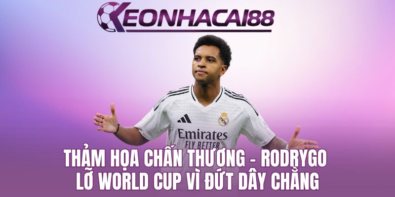 Rodrygo Xác Nhận Không Tham Gia World Cup Vì Đứt Dây Chằng